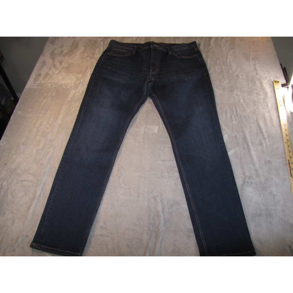 Michael Kors Parker Slim Fit Jeans Mens 36x32 Dark Indigo Wash Denim Pants